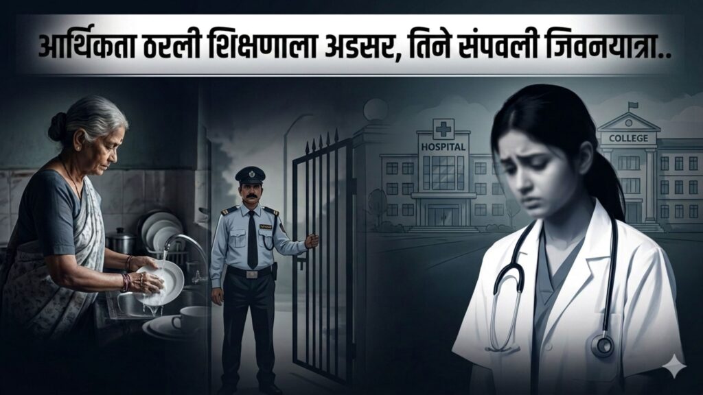 आर्थिकता ठरली शिक्षणाला अडसर,तिने संपवली जिवनयात्रा..